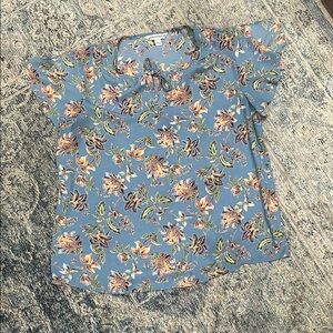 Counterparts Blue Floral Blouse
